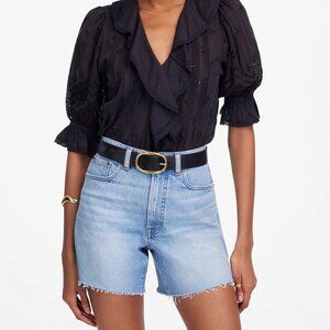 Madewell Light Blue Denim Women Shorts
